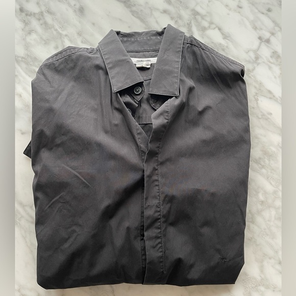 Helmet Lang black button down shirt, Size XS - Picture 5 of 6